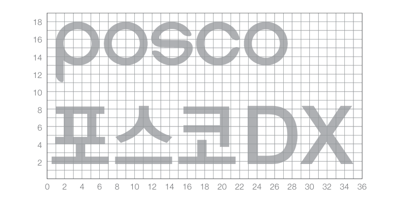 Korean signature grid standard image